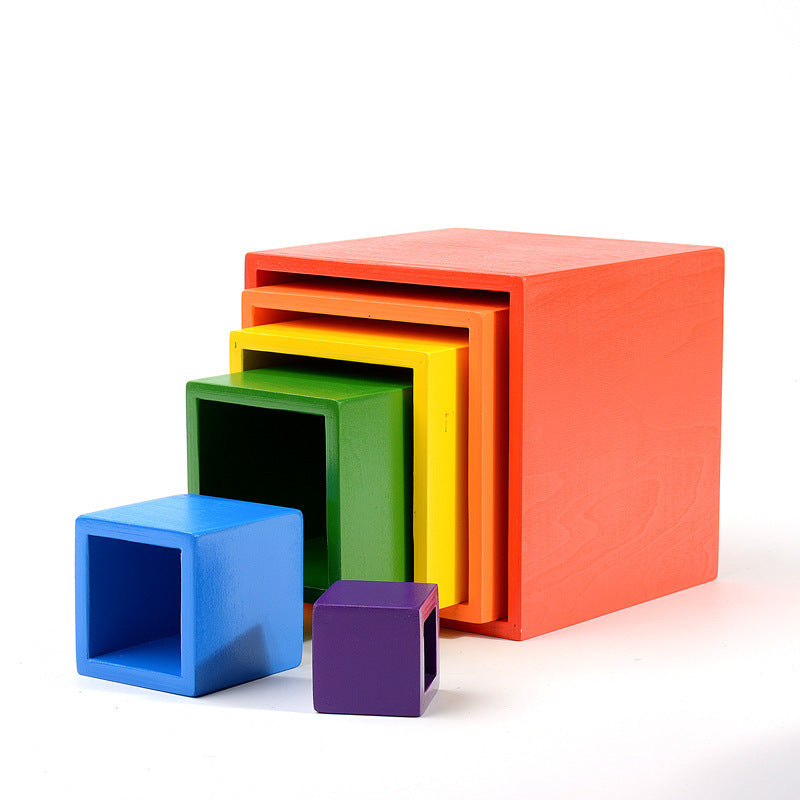 Colorful Learning Adventure: Large 12-Piece Arch Bridge Rainbow Building Blocks Jigsaw Puzzle - Early Childhood Education Toy