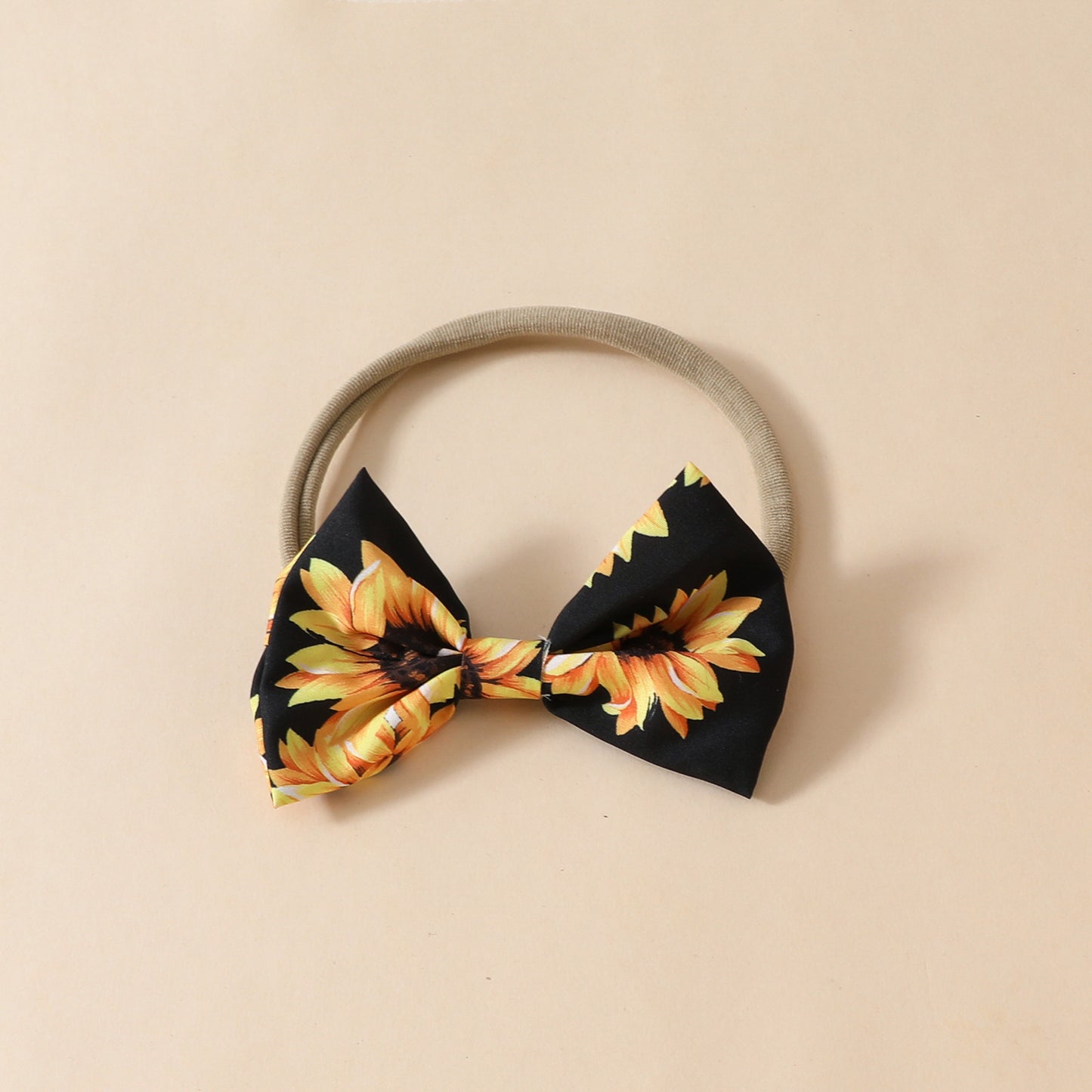 Adorable Baby Girl Sunflower Suspender Dress with Ruffled Shoulder Romper and Headband