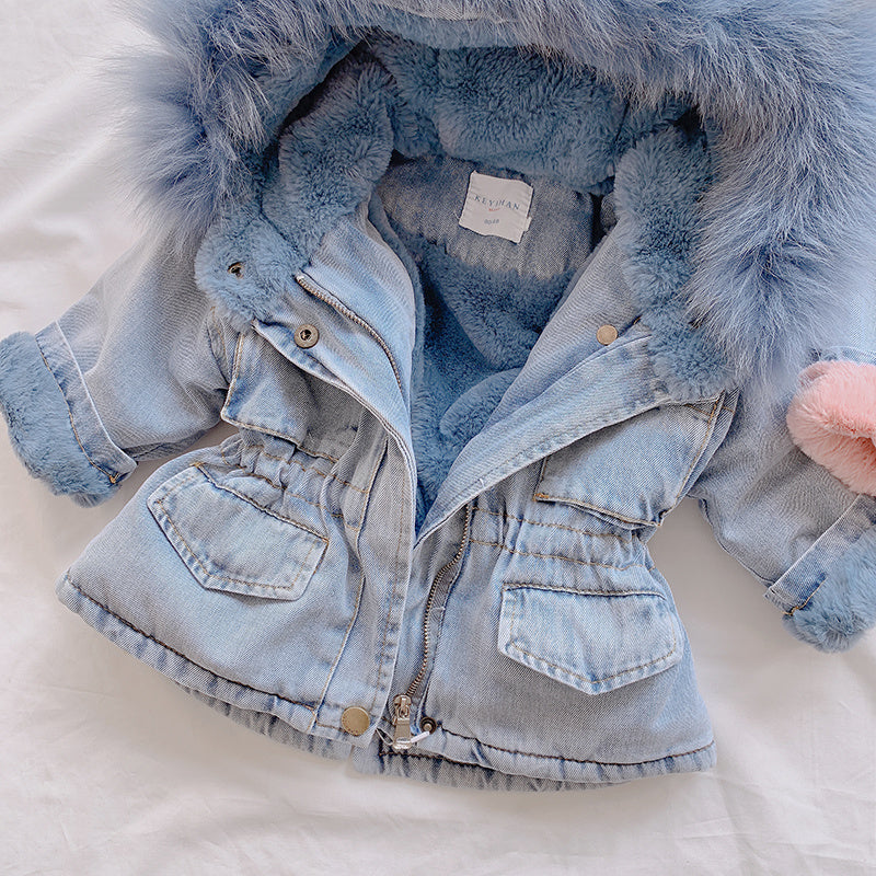 Chic and Stylish: Denim Coat for Girls - Fashionable Outerwear for Every Occasion