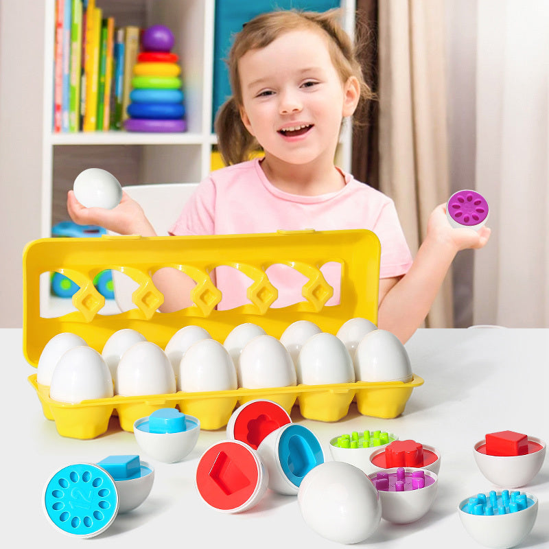 Educational Smart Egg Toy: Montessori Shape Matching Sorter for Kids