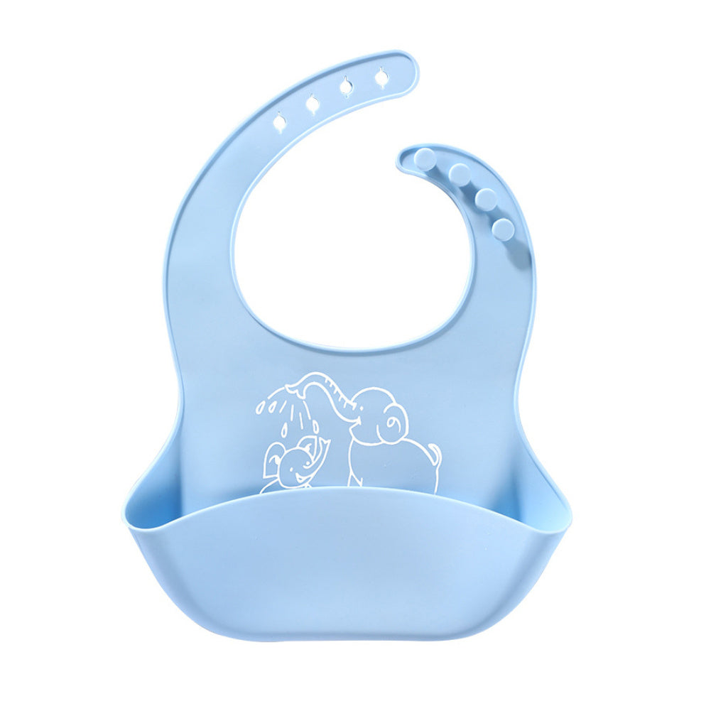 Baby Food Bib | Silicone Saliva Bag for Mess-Free Meals