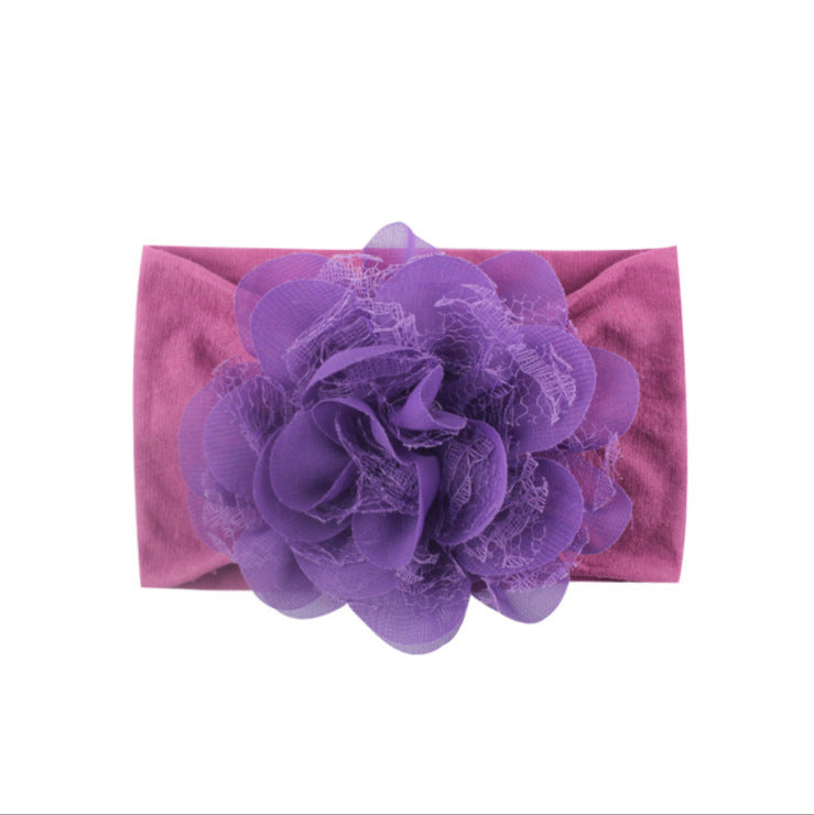 Adorn Your Little One with Elegance: Chiffon Mesh Flower Baby Headdress Headband in Various Styles and Colors