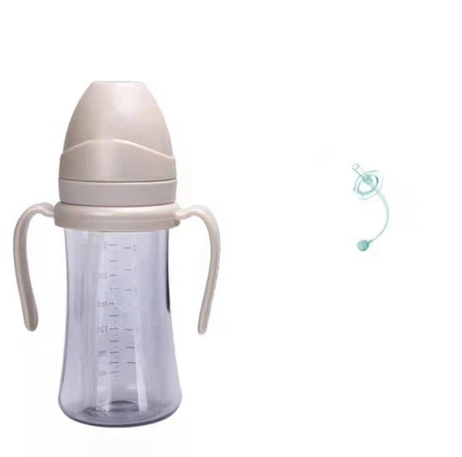 Discover Grosmimi's Eco-Friendly Korean Drinking Straw Bottle: Leak-Proof & Choke-Proof 300ml Capacity