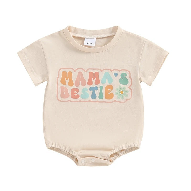 Stylish Baby's Summer Printed Short-Sleeved Fashion Romper