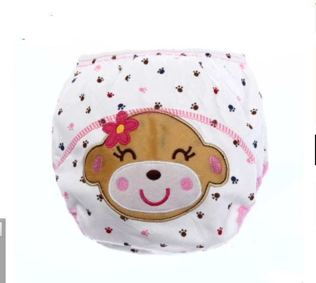 Adorable Cartoon Diaper Pants: Breathable Infant Training Pants