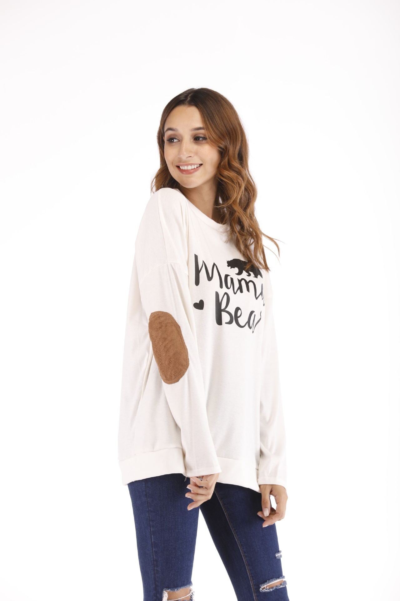 Stylish Graphic Long Sleeve Maternity Tops and Tees for Expecting Moms
