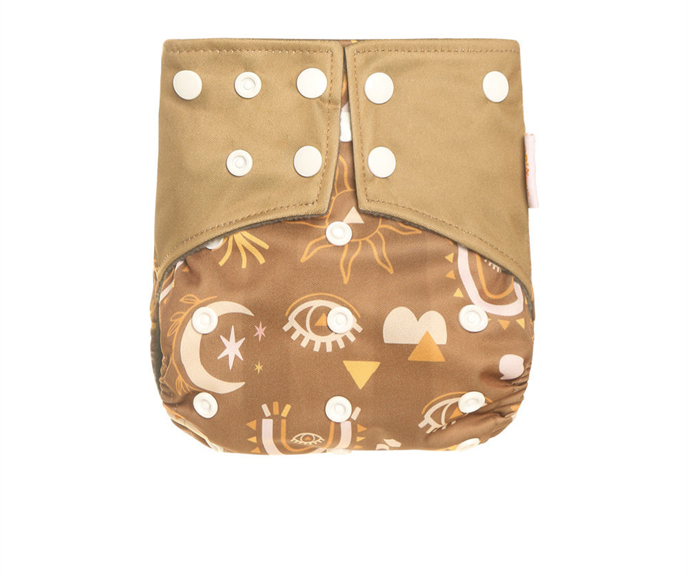 Western Style Bamboo Charcoal Washable Diapers - Digital Printing for Eco-Friendly Baby Care