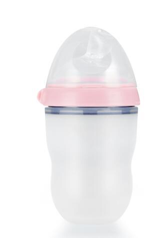 Easy Transition: Silicone Sippy Feeding Bottle for Children's Training Cups