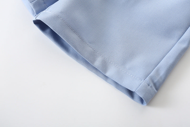 Charmingly Dapper: British Style Short Sleeve Children's Suit for the Young Gentleman!