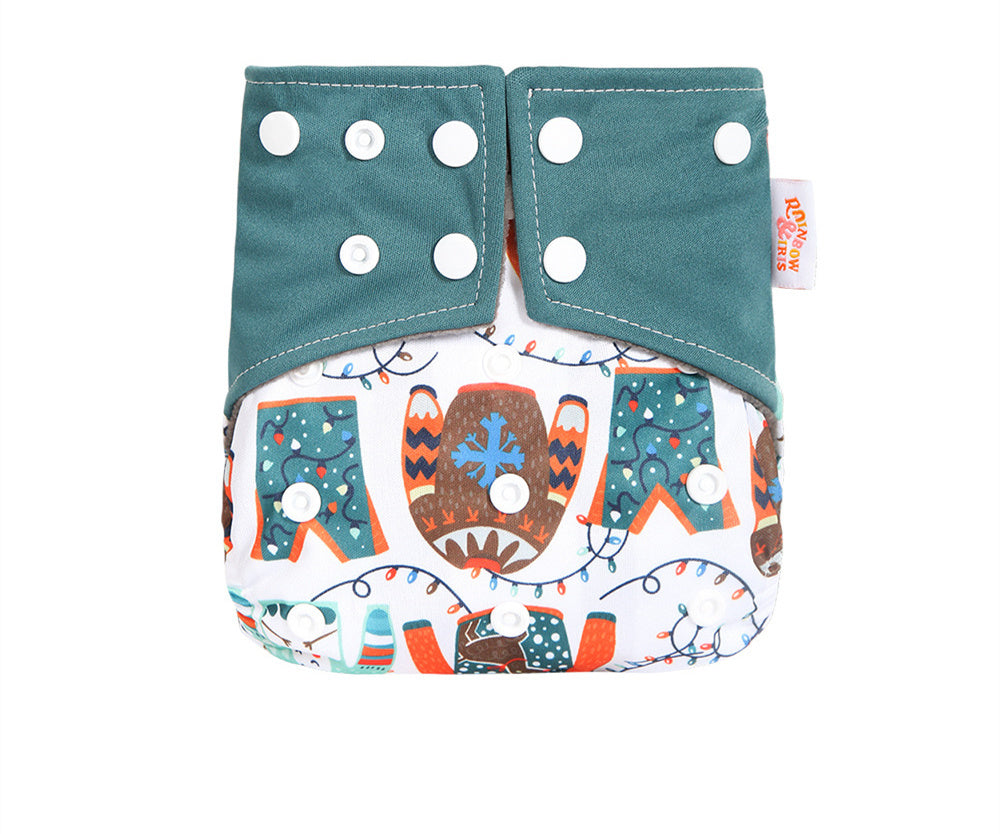 Western Style Bamboo Charcoal Washable Diapers - Digital Printing for Eco-Friendly Baby Care