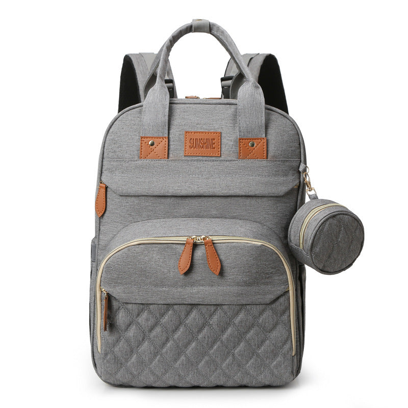 Ultimate Convenience: Expandable Diaper Bag with Insulated Pockets and Multi-Function Design