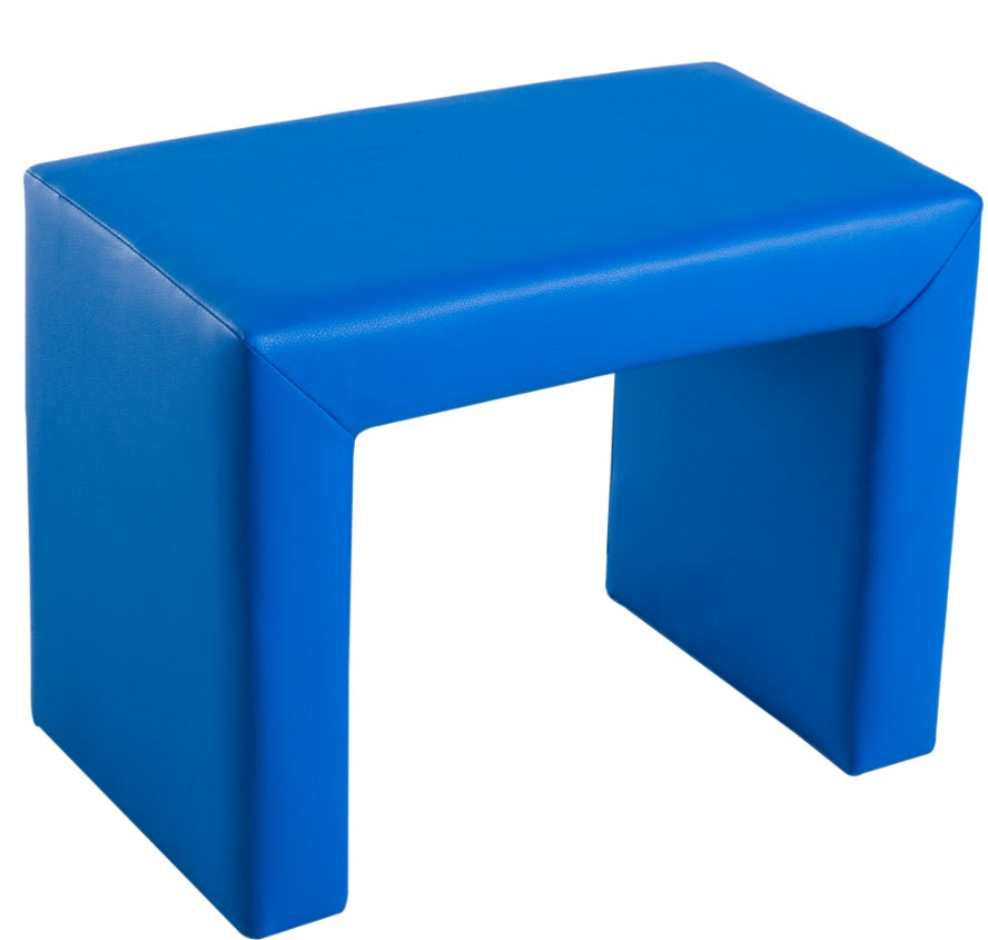 Blue 2-in-1 Kids Sofa And Table Chair Set Convertible Toddler Lounge Multifunctional Armrest Chair For Play