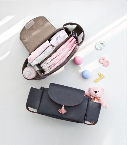 Multifunction Baby Stroller Bag Organizer - Maternity Nappy Bag with Stroller Accessories & Cup Holders - Ideal Stroller Bag