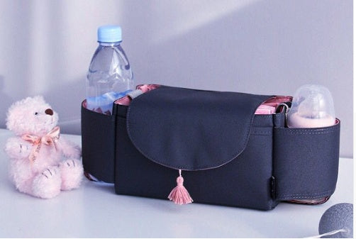 Multifunction Baby Stroller Bag Organizer - Maternity Nappy Bag with Stroller Accessories & Cup Holders - Ideal Stroller Bag