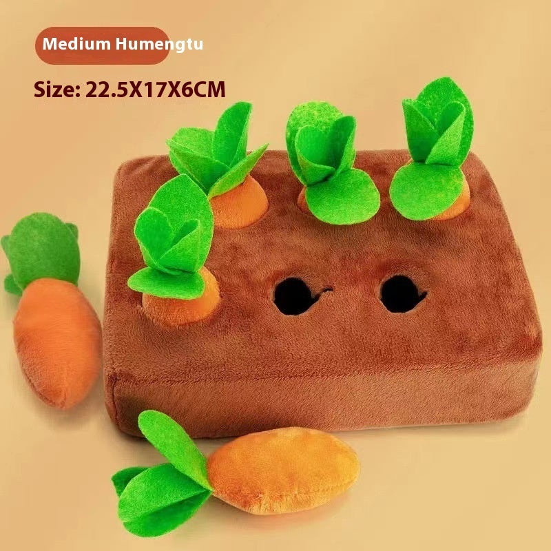 Interactive Baby Pulling Radishes Plush Toy for Action-Packed Fun and Biteable Training