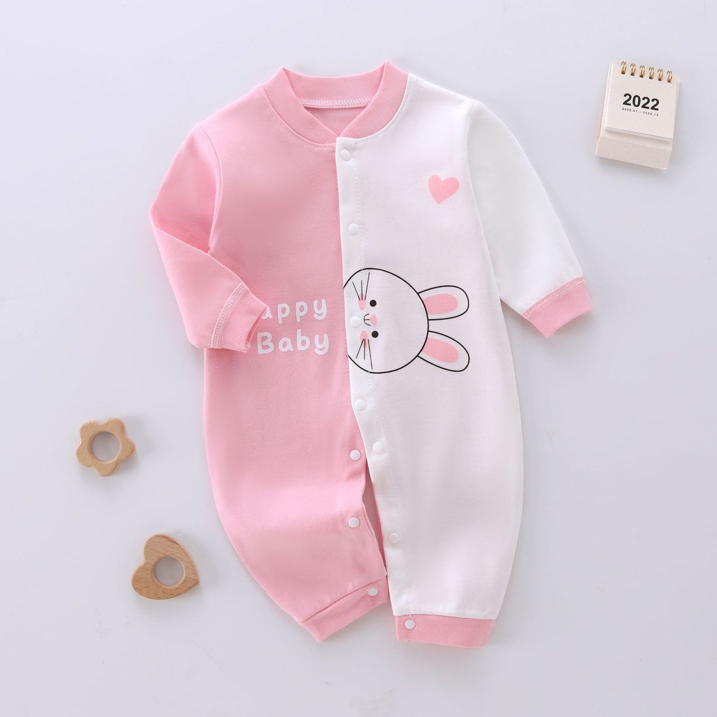 Unisex Long Sleeve Cotton Cartoon Printed Casual Climbing Suit for Babies