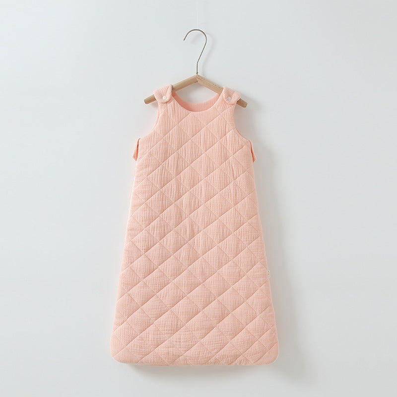 Cozy and Safe Baby Cotton-Padded Sleeping Bag Vest for Restful Nights