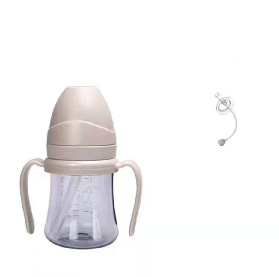 Discover Grosmimi's Eco-Friendly Korean Drinking Straw Bottle: Leak-Proof & Choke-Proof 300ml Capacity