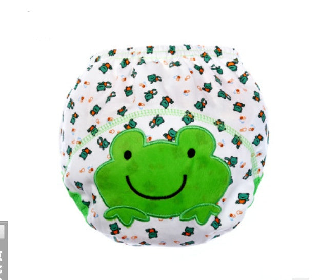 Adorable Cartoon Diaper Pants: Breathable Infant Training Pants
