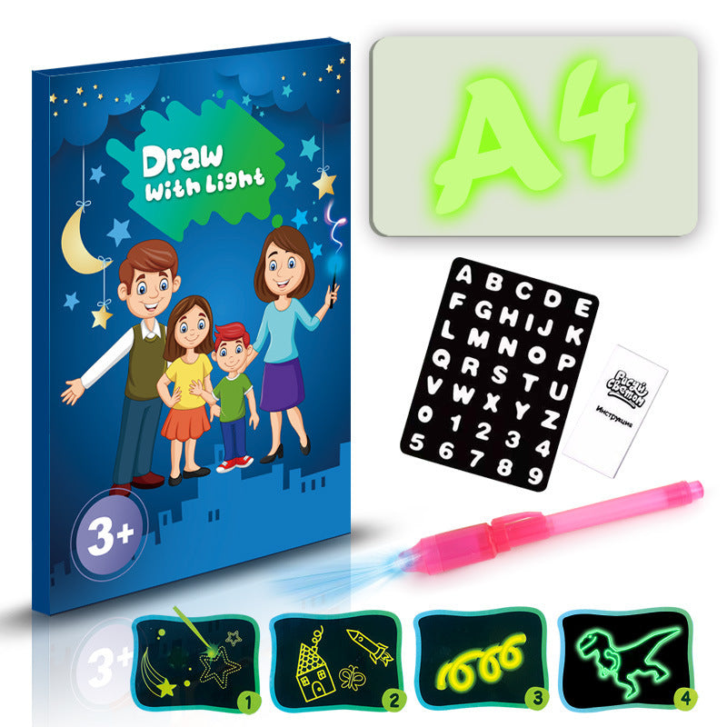 Discover Creativity: Educational 3D Magic Drawing Pad with 8 Light Effects - Perfect Puzzle Board and Sketchpad
