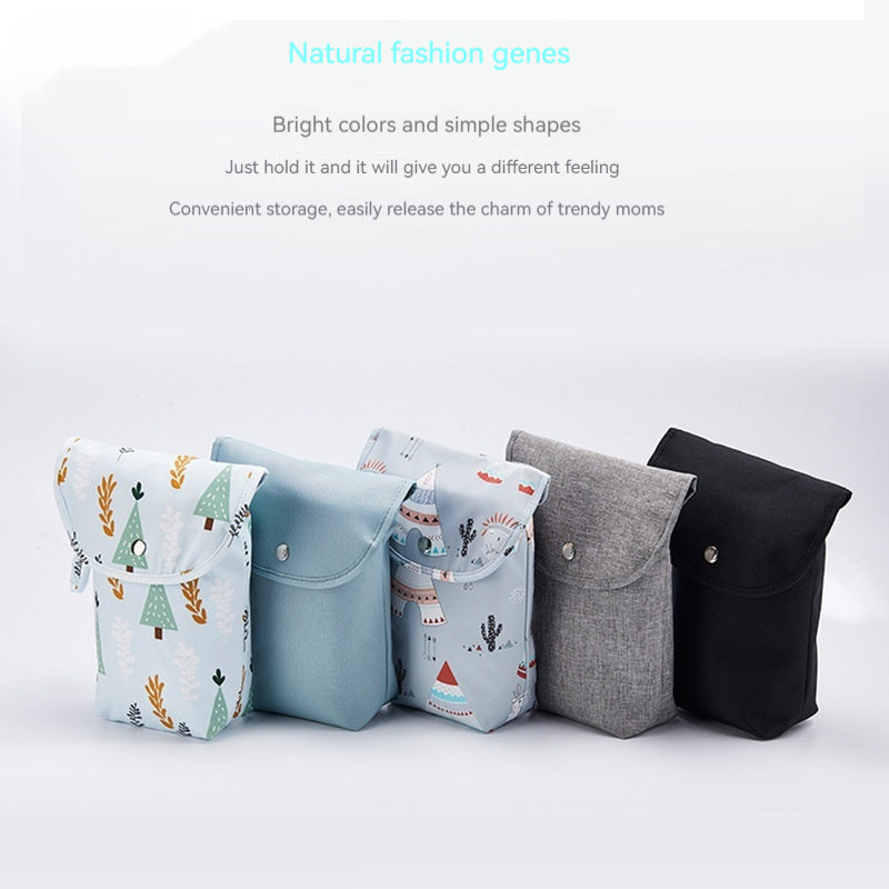 Printed Baby Diaper Storage Bag for Outings