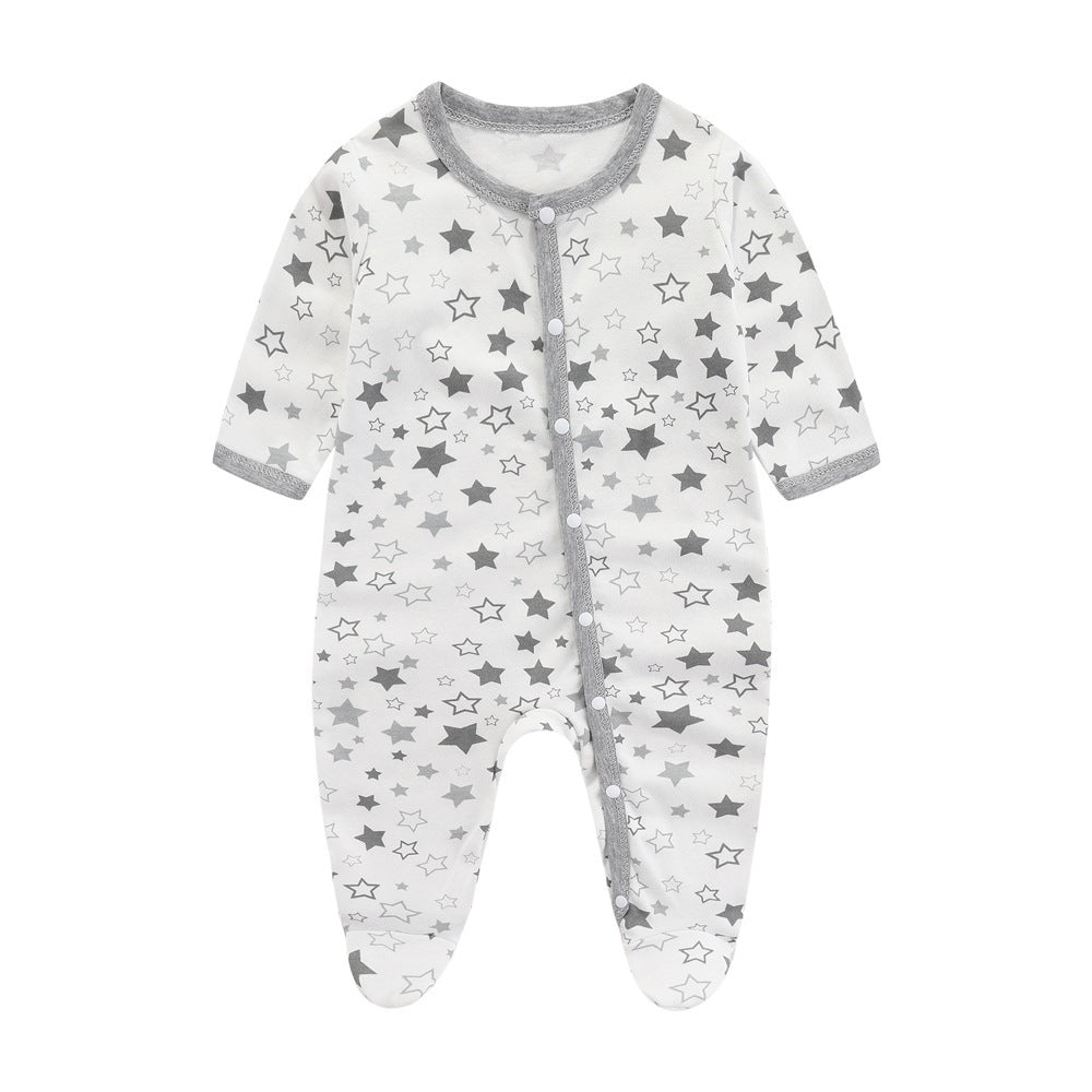 Pure Cotton Printed Newborn Jumpsuit – Creative Design