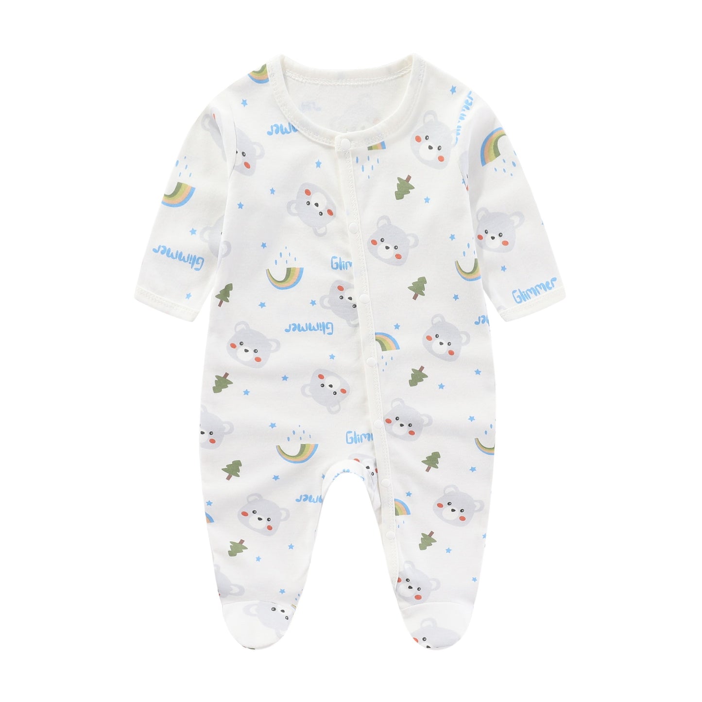 Pure Cotton Printed Newborn Jumpsuit – Creative Design