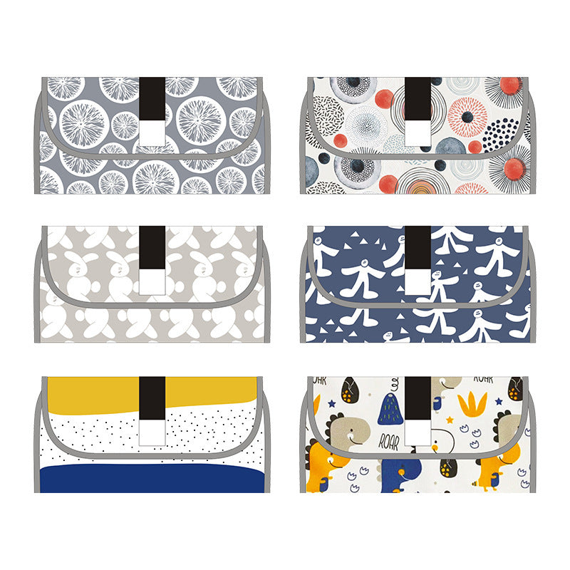 Portable Printed Baby Waterproof Diaper Changing Pad: On-the-Go Convenience for Mess-Free Changes