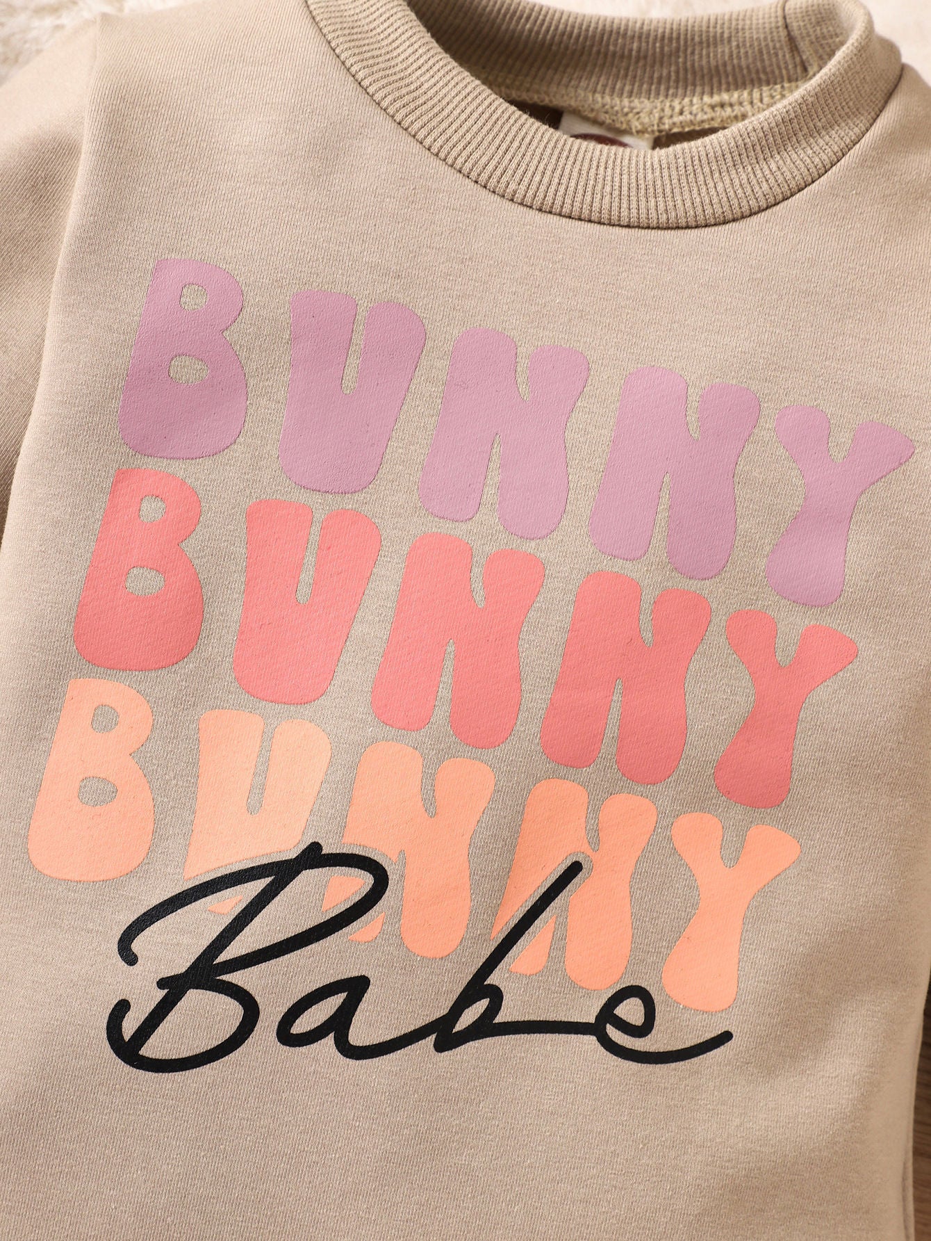 Trendy Baby's Fashion Letter Print Long Sleeve Onesie Jumpsuit