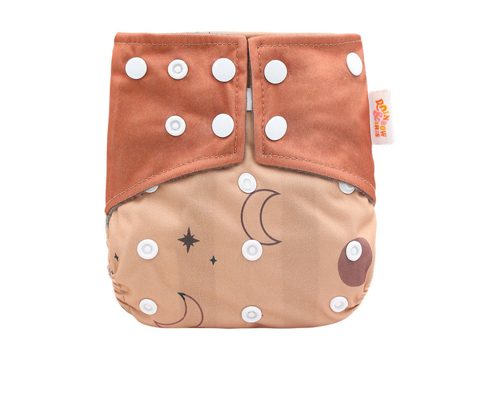 Western Style Bamboo Charcoal Washable Diapers - Digital Printing for Eco-Friendly Baby Care