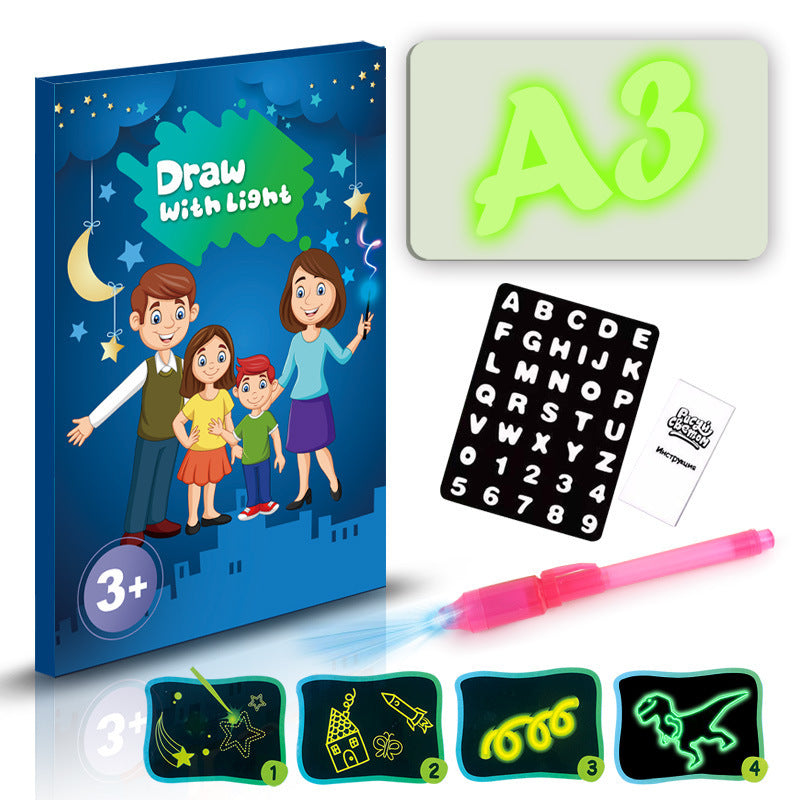 Discover Creativity: Educational 3D Magic Drawing Pad with 8 Light Effects - Perfect Puzzle Board and Sketchpad