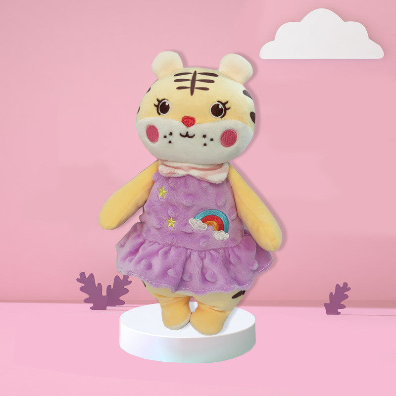 Soft and Snuggly: Comfort Towel Beanie Doll for Baby's Early Education – Adorable Cartoon Toy