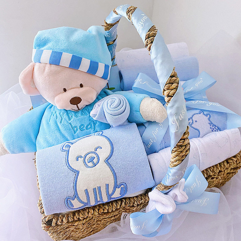 Autumn and Winter Newborn Boy Baby Clothes Set Gift Box: Complete Essentials for Your Little One