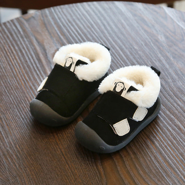 Cozy and Stylish Children's Velvet Toddler Shoes for Comfortable Steps