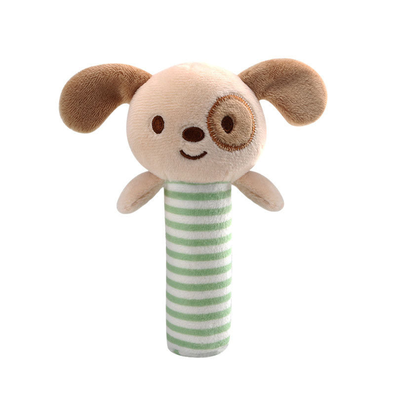 Adorable Baby Stick Animal Hand-Held Rattle Comfort Toy - Soothing and Fun