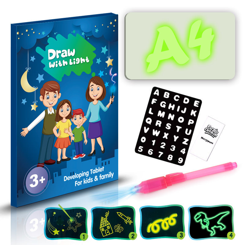 Discover Creativity: Educational 3D Magic Drawing Pad with 8 Light Effects - Perfect Puzzle Board and Sketchpad