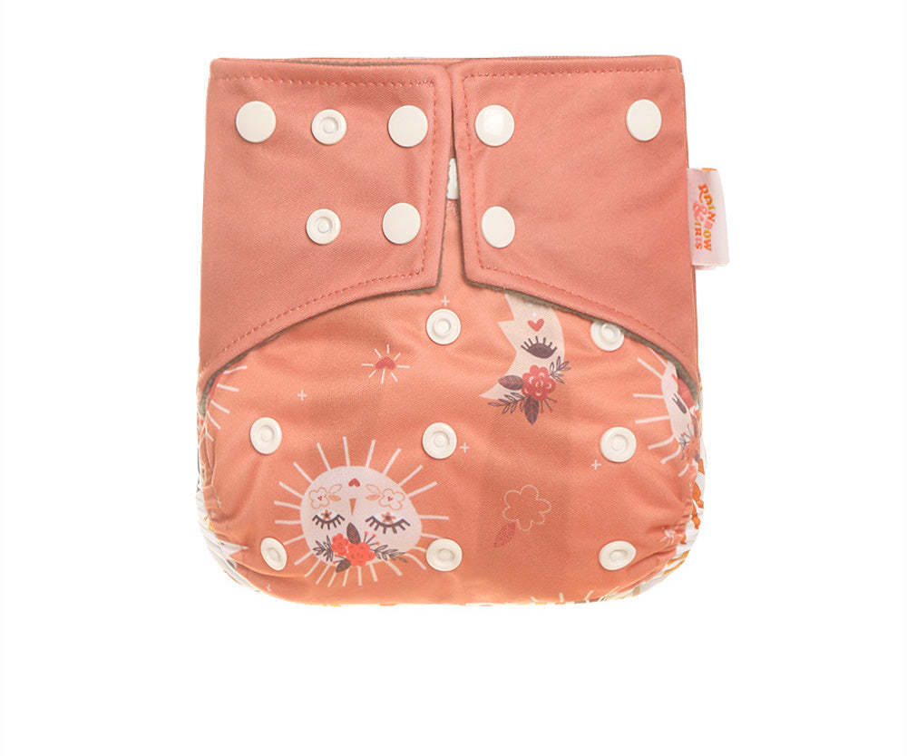 Western Style Bamboo Charcoal Washable Diapers - Digital Printing for Eco-Friendly Baby Care