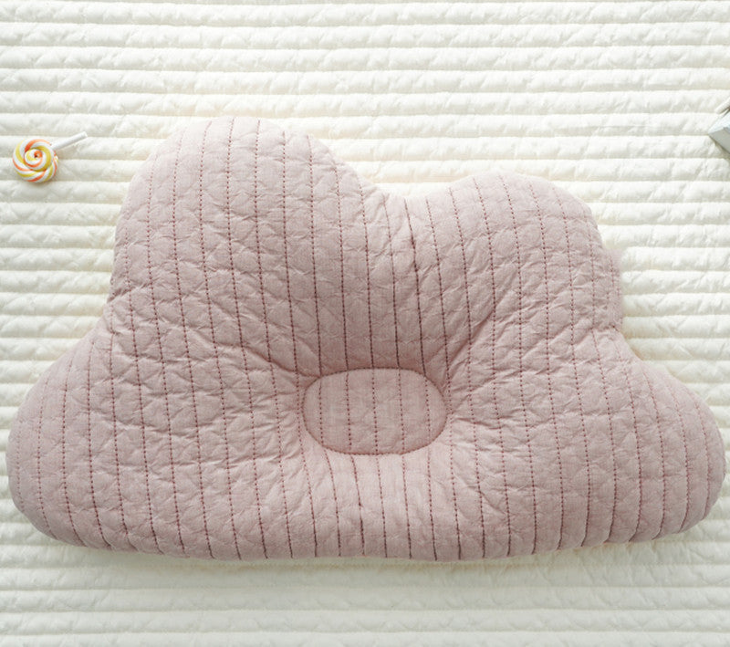 Breathable Cotton Shaping Pillow: Anti-Deviation Head Correction for Babies