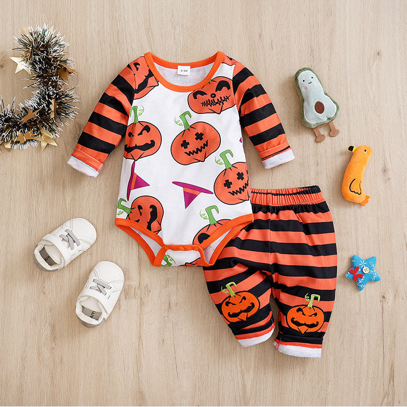 Adorable One-Year-Old Baby and Infant Overalls Clothes: Children's Spring Two-Piece Suit