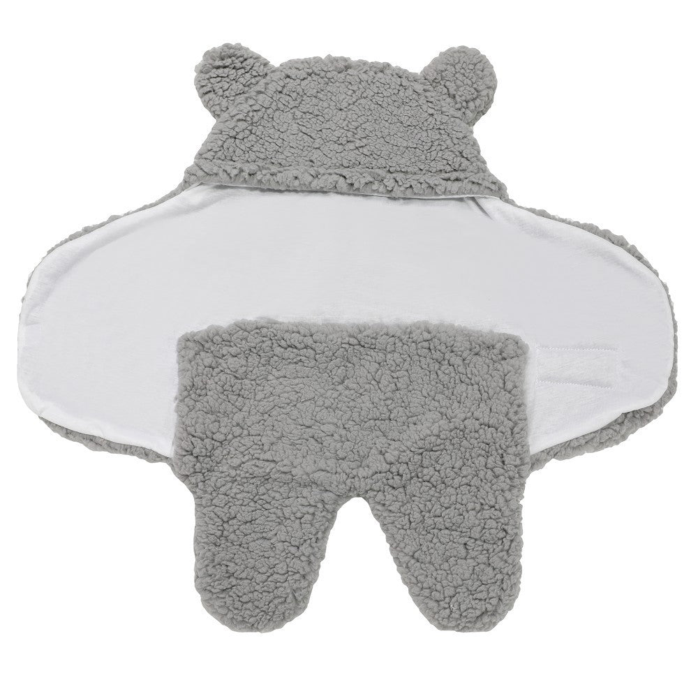 Lamb Plush Sleeping Bag | Cozy Newborn Baby Swaddling Quilt