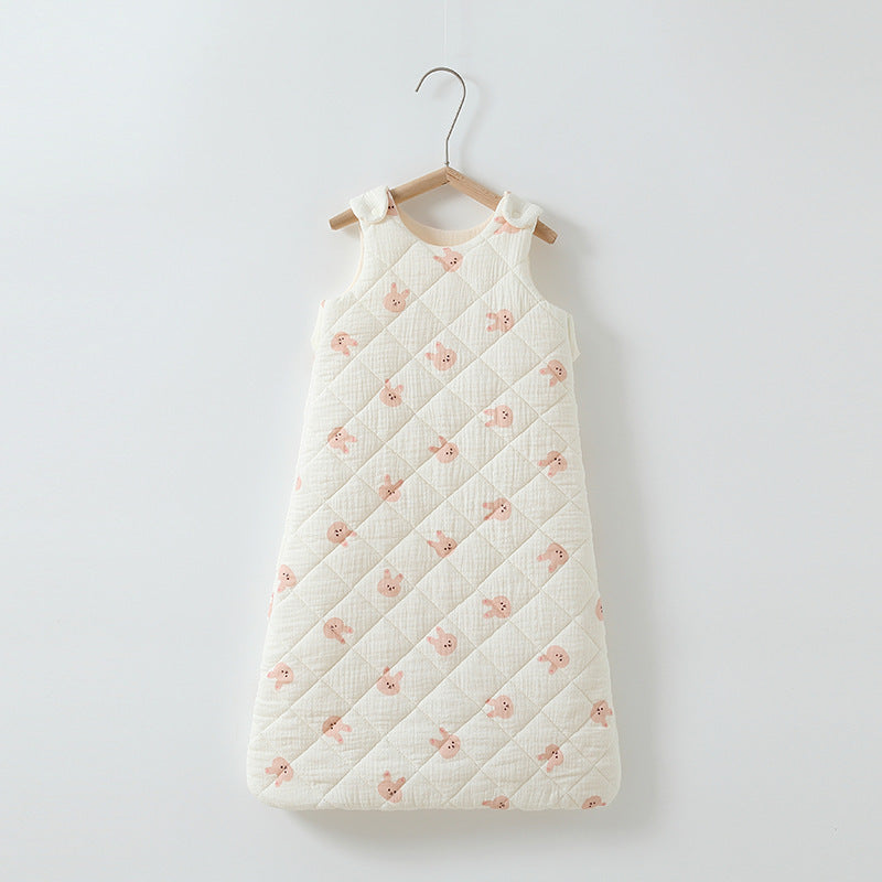 Cozy and Safe Baby Cotton-Padded Sleeping Bag Vest for Restful Nights