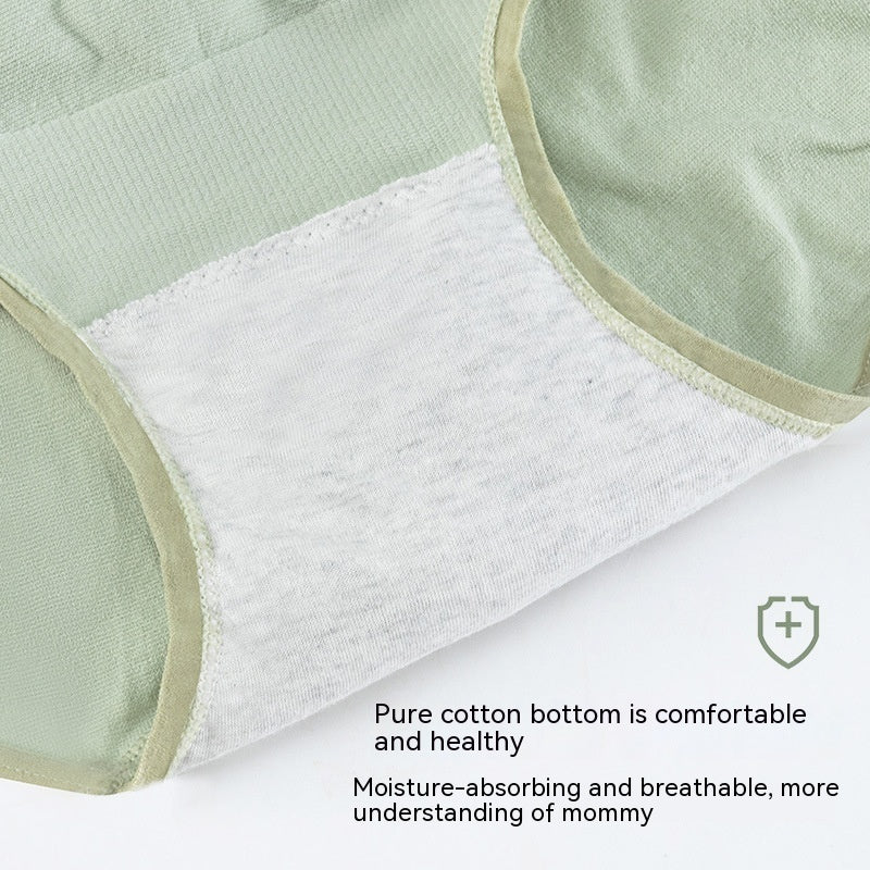 Thin Breathable Cotton Crotch Belly Support Seamless Postpartum Underwear for Pregnant Women