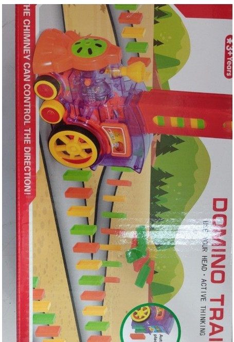 Domino Train Toy for Kids | Automatic Electric Building Blocks Car Puzzle | Baby Developmental Toys