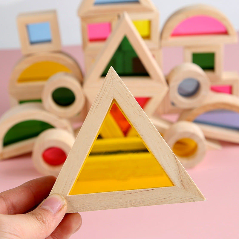 Vibrant Kaleidoscope Assembling Building Blocks - Creative and Educational Toy Set