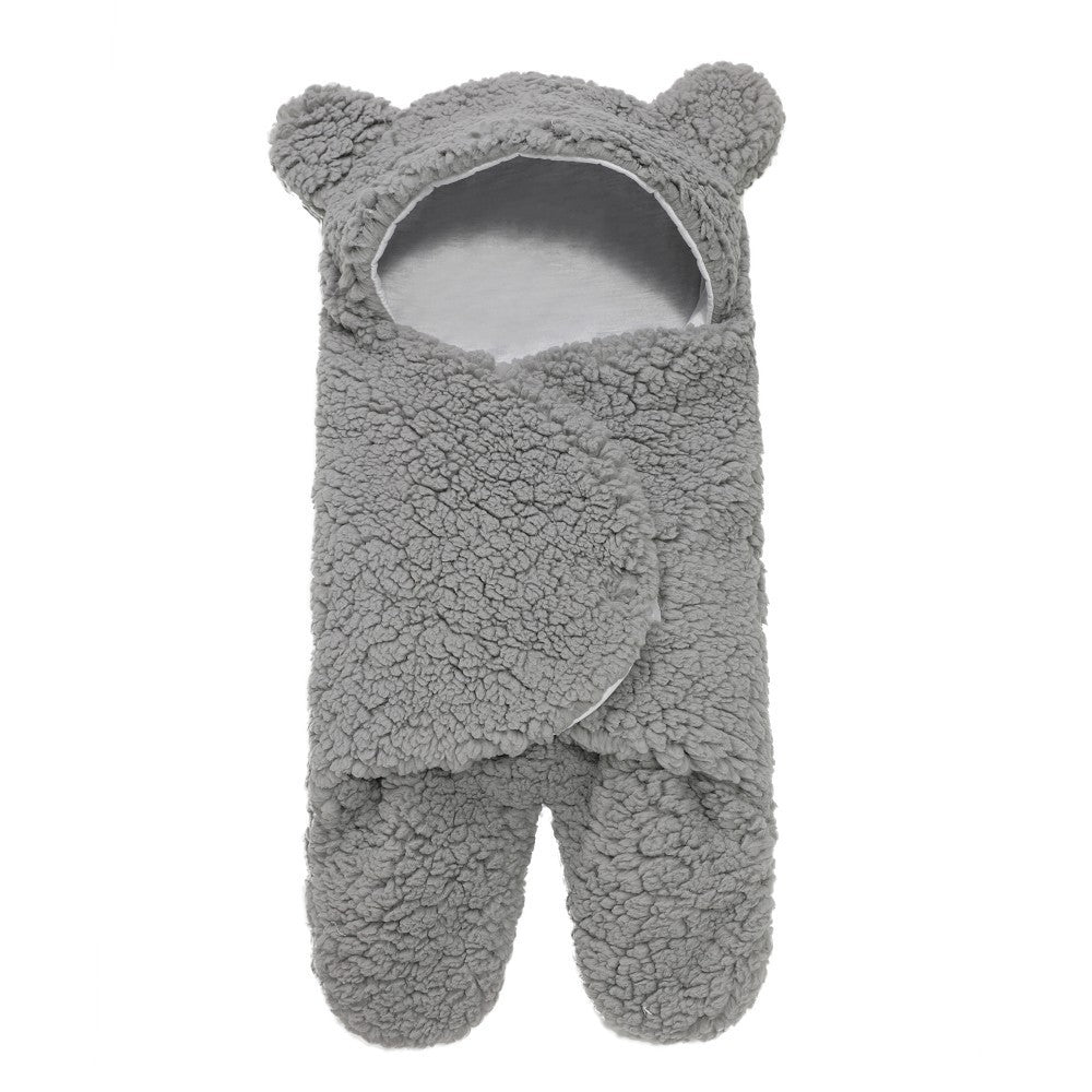 Lamb Plush Sleeping Bag | Cozy Newborn Baby Swaddling Quilt