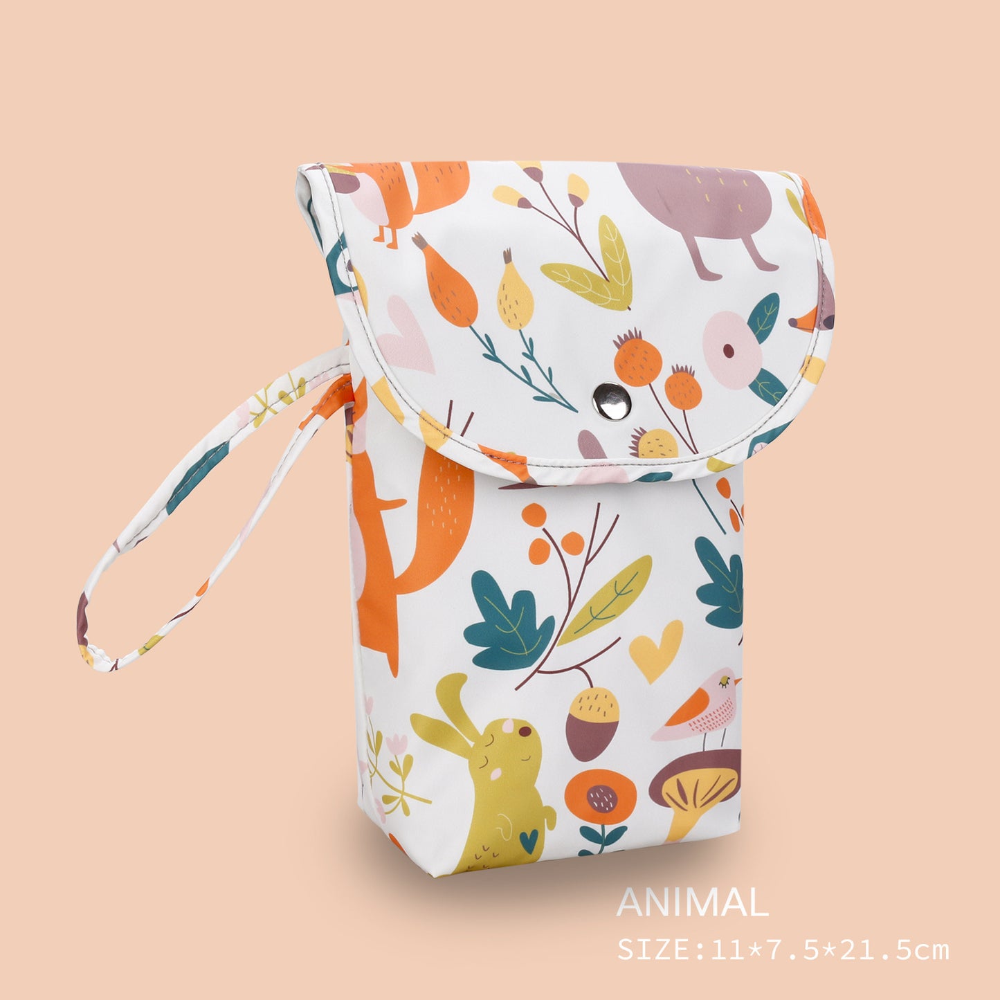 Printed Baby Diaper Storage Bag for Outings
