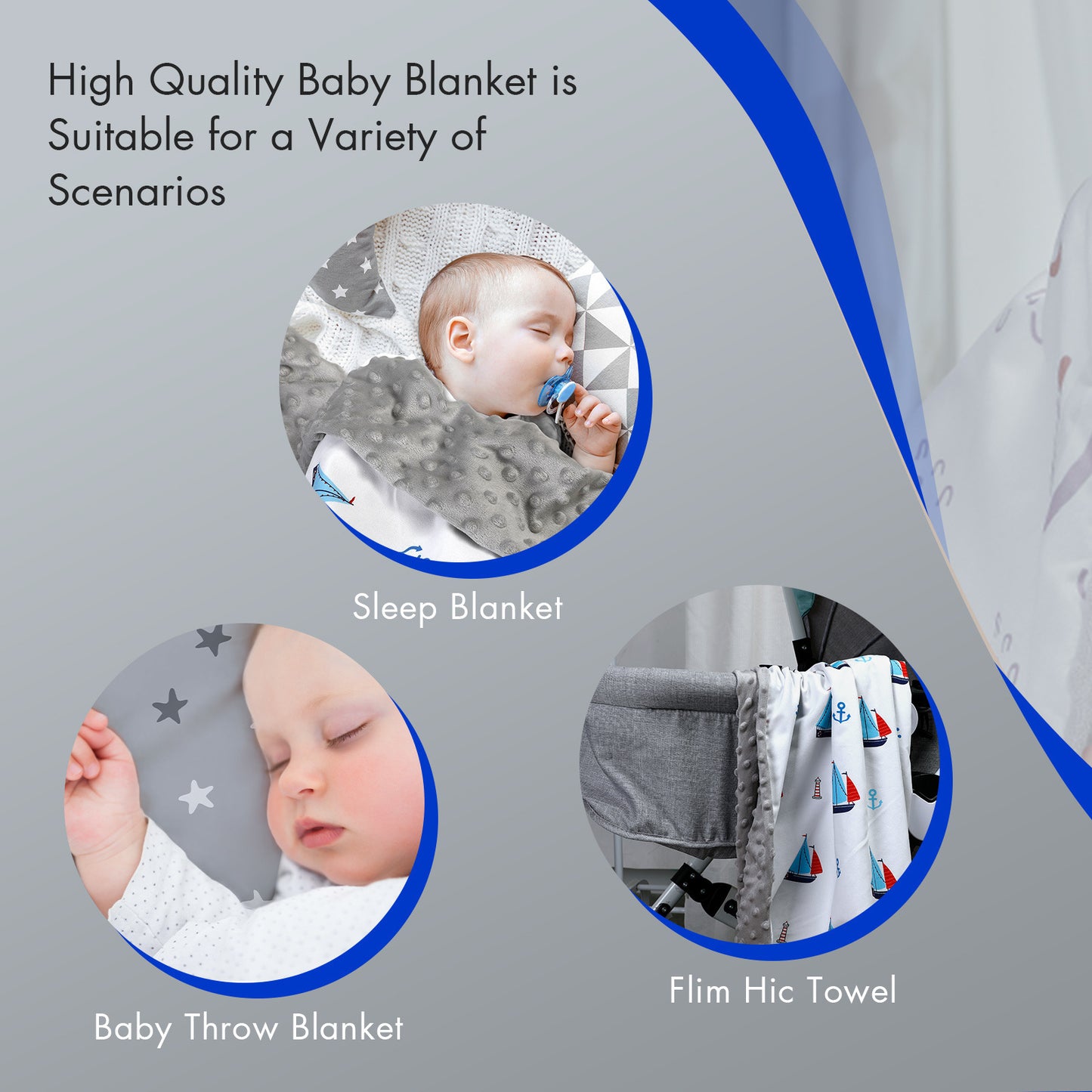 Cuddle Comfort: Pacify Beanie Blanket Newborn Baby Quilt