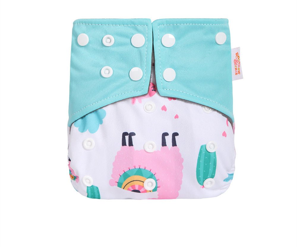 Western Style Bamboo Charcoal Washable Diapers - Digital Printing for Eco-Friendly Baby Care
