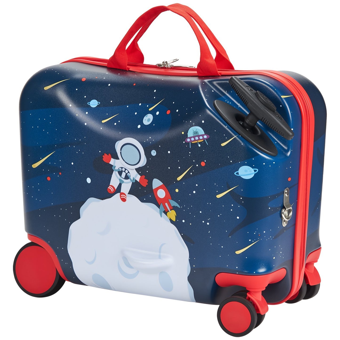 18-Inch Ride-On Kids Scooter Luggage – Lightweight Suitcase with Wheels