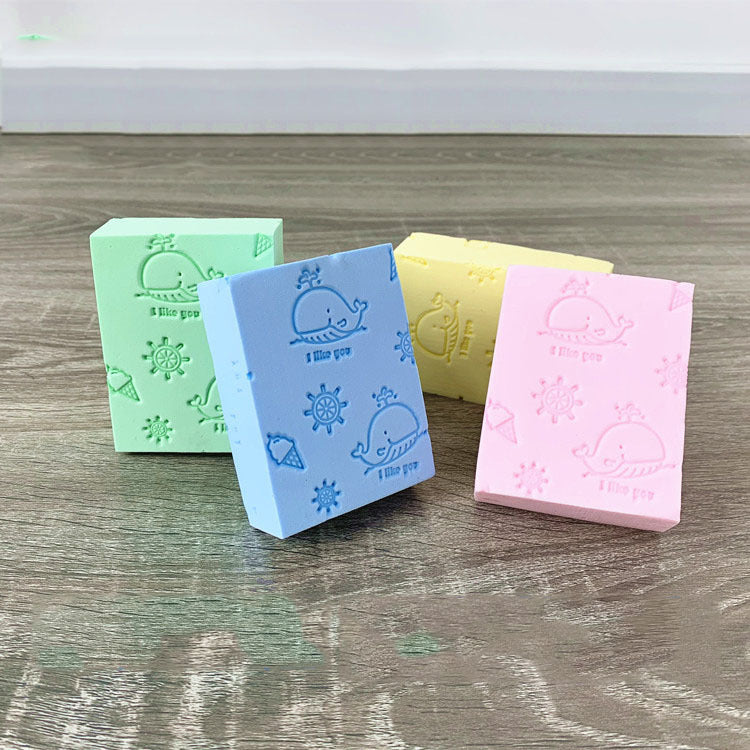 Cartoon Soft Baby Bath Rubbing Sponge